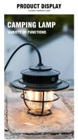 Lámpara De Camping Portátil Retro Impermeable Luz De Emergencia Dimmer Sin Fin Para Colgar En La Tienda De Campaña Y Senderismo Al Aire Libre - details 10