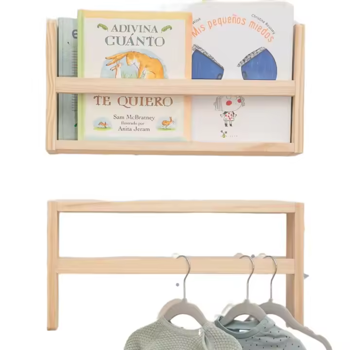 TWR Only Wood - Estantería Mini Pack de 2 en Madera Natural Certificada PEFC - 1