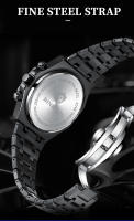 Reloj De Pulsera De Cuarzo Para Hombre BINBONG B0161 Marca De Lujo Acero Inoxidable Resistente Al Agua 30M Cronógrafo Estilo De Negocios - details 4
