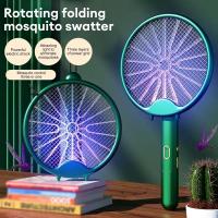 Lampara Asesina De Mosquitos Eléctrica 3000V Recargable Por USB Con Plataforma Plegable Repelente De Mosquitos Y Fly Swatter - details 2