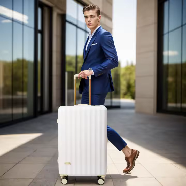 S7 STAR LG61635-LG61642 Maleta Elegante de Viaje, Cabina Equipaje Rígida 20in, Trolley Maleta PC con 4 Ruedas Giratorias Multidireccionales 360°, Equipaje Expandible de Moda Resistente Asa Telescópica, - 1