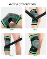 1PCS Protección De Rodilla Deportiva Ajustable Alivio Del Dolor Patella Estabilizador De Rodilla Soporte Para Caminar Fútbol Baloncesto Correr Deportes Adulto - details 13