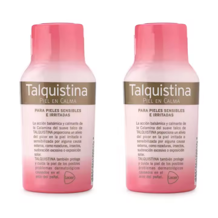 TALQUISTINA - Talco Pack 2 x 50g, Alivia de Irritaciones y Picores del Sudor, Acción Balsámica y Calmante, Alivio Eficaz, Suave y Ligera, Fácil Absorción - 1