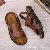 Sandalias De Playa Para Hombre Verano Antideslizantes Transpirables Y Cómodas Zapatillas De Agua Casual Con Cierre SLIP-ON Material Superior Sintético Suela De Goma - details 6