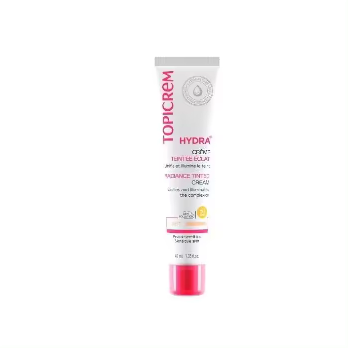 Topicrem Hydra+ crema tintada color claro SPF50, 40 ml - 1