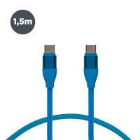 Cable de carga datos y sinc usb tipo c- tipo c, 1.5m, 3A Contact, Carga samsung , Iphone 15, Compatible. Oppo, Xiaomi - details 3