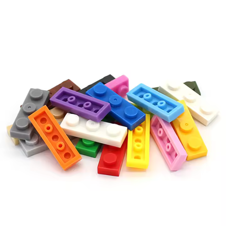 100pcs De Bloques De Construcción MOC 1x3 Piezas Cortas Bloques Creativos Básicos Compatible Con Juguetes De Partículas ABS Para Niños Y Adultos - 1
