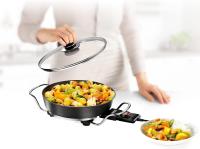 Cazuela multiusos eléctrica versátil, 25 cm de diámetro, 7,3cm de profundidad, termostato regulable, 1700 W, Negro, Princess Cazuela Eléctrica, Versátil - details 0