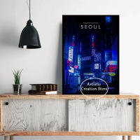 Póster De Arte Moderno Tokyo Seoul En Lienzo Decoración Para Sala De Estar Regalo Para Amigos Imagen De Paisaje Turístico - details 2