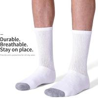 6 Pares De Calcetines Para Hombre Alpargatas De Equipo Todoterreno Calcetines De Trabajo Para Deporte Al Aire Libre Running Baloncesto Transpirables - details 4