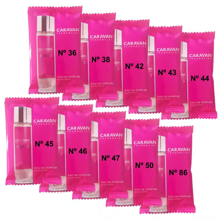 Set 10 Viales Fragancias Caravan para Mujer • Recopilación de 10 Viales Exclusivos • Pack Regalo y Viaje - 1