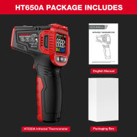 HABOTEST HT650 Termómetro Digital Infrarrojo No Contacto Para Pizza BBQ Asador Industry Láser Medidor De Temperatura Handheld - details 20