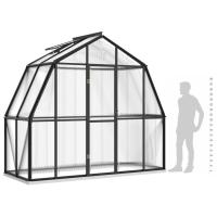 vidaXL Invernadero con Estructura de Aluminio Gris Antracita 3,3 m² Cobertizo - details 5
