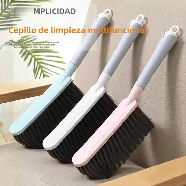 Cepillo De Mopa Para Cama Con Mango Largo Herramienta De Limpieza Para Habitación Y Sofá Pincel Suave Para Polvo De Alfombra Artífice De Limpieza Lindo Broom Para Cama - 1