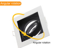 Lámpara LED De Bajo Techo Para Bombillas GU10 Marco De Montaje Foco De Iluminación Revestimiento Metálico Blanco Y Negro Para Dormitorio Y Cocina - details 5