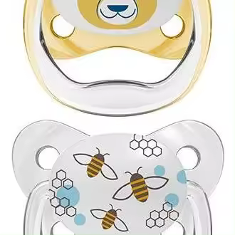 Drbrown'S  Chupete Preventivo Mariposa Amarillo  6-18 Meses Talla-2 - 1
