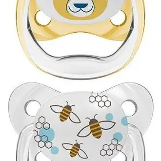 Drbrown'S  Chupete Preventivo Mariposa Amarillo  6-18 Meses Talla-2 - 1