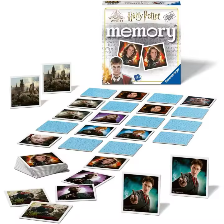 Ravensburger - Memory Harry Potter Juego Memory, 72 Tarjetas, Edad Recomendada 4+ - 1