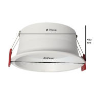 Downlight LED Circular Osram Chip Duris E 2835 8W - CCT UGR17 - details 2