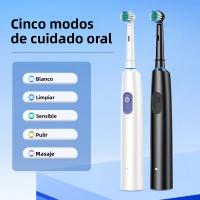 Cepillo De Dientes Eléctrico Para Adultos Con 4 Cabezas De Repuesto Rotativo Blanqueador Modos De Cuidado Oral Profundo Limpieza 3D - details 2