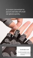Guantes De Levantamiento De Pesas Unisex Para Ciclismo Montañismo Y Fitness Antideslizantes Transpirables Mitad De Dedo - details 4