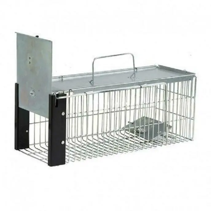 JAULA TRAMPA METALICA INOFENSIVA RATAS 16x41x17 cm - 1