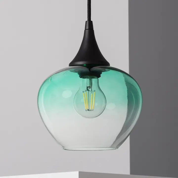 Ledkia Lámpara Colgante Cristal Manzana de Diseño Único y Elegante para Iluminación Interior - 1
