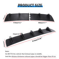 Difusor De Parachoques Trasero Universal De ABS Con Doble Ala Estilo Cangrejo Anti-colisión 2 En 1 Para Coche Adecuado Para La Mayoría De Los Vehículos - details 2