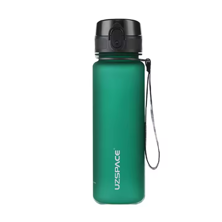 Botella De Agua Deportiva Reciclable 500ML 1000ML Sin BPA a Prueba De Fugas Portátil Para Adultos Y Niños Para Gimnasio Y Uso Diario - 1