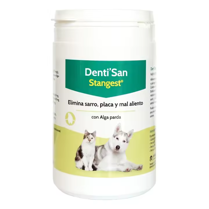 Denti'San 180 g en polvo suplemento para la salud dental de perros y gatos STANGEST - 1