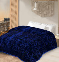 Manta de Raschel 210 x 230cm - Manta Terciopelo Extra Grande Suave y Acogedora para Cama, Cubrecama Multiuso, manta para invierno - details 2
