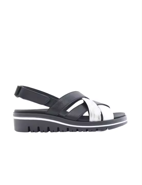 PIESANTO SANDALIA DE PIEL CUÑA 240783 SS24 MUJER - 1