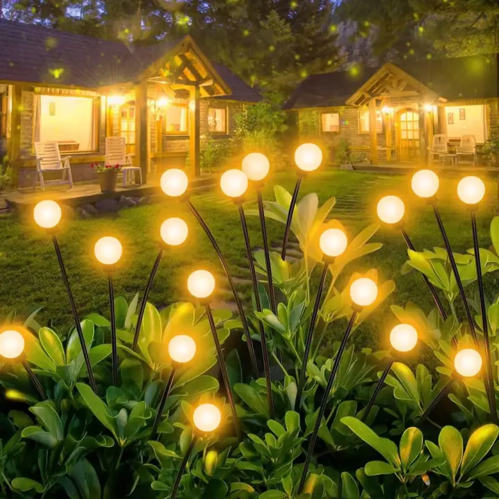 Luces De Mosquitos Solares LED Para Exteriores Impermeables Para Jardín Patio Camino Decoración De Navidad Luz De Jardín Solar - 1