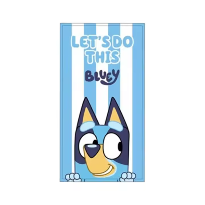Toalla para Playa Piscina Bluey Oficial 70x140cm infantil de microfibra para niños - 1