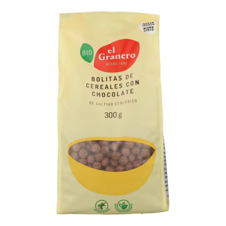 Bolitas de Cereales con Chocolate El Granero, 300gr - 1