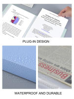 Carpeta De Escritorio Impermeable A4 De Color Sólido Para Organización De Archivos Fácil Y Rápida Para Estudiantes Y Oficina Con 60 Páginas - details 4