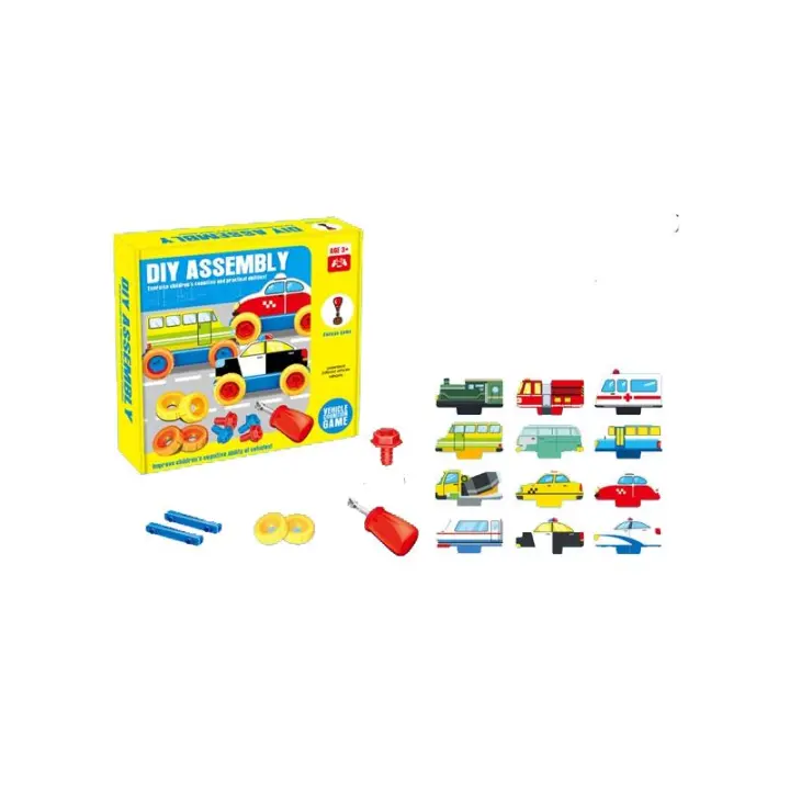 BP Juego de Mesa Monta Tu Coche para Desarrollar Habilidades Motoras - 1