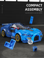 Juguete Educativo De Coche Deportivo De 313 Piezas Bloques Constructivos Compatible Con Otros Set De Caja De Exhibición Transparente Regalos Para Niños Y Niñas De 6 a 12 Años - details 2