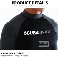 Camiseta De Natación Para Hombres Con Protección UV Ropa De Playa Guardia Contra Picaduras Manga Larga Deportes Acuáticos Camiseta De Surf - details 8