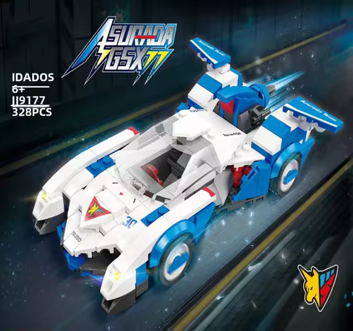 Bloques De Construcción Técnicos Anime Juegos Astras GPX Sprot Coche MOC Caballero Guardia Del Futuro GPX Cyber Formula Regalos Para Niños Navidad - 1