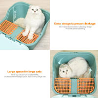 Aseo Cerrado para Gato Arenero Cubierto con Pala Sanitaria Bandeja Arena para Mascotas Gatos 2 Colores 50 x 51 x 39 cm - details 0