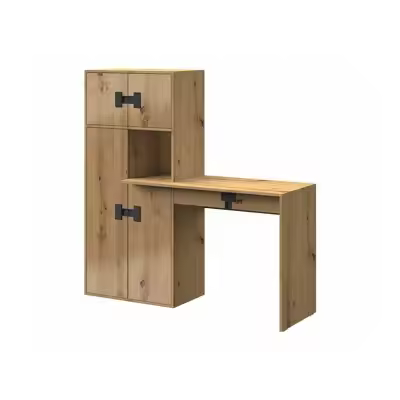 Mesa de oficina Akron N101 , Muebles ES, Con cajones, Con puertas, 151 x 82 x 50cm - 1