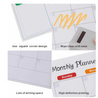Calendario Magnético Blanco Tablero De Mensajes Para Nevera Planificador Semanal Y Mensual Tableta Seca Adhesiva Para Nevera Con Lápiz Y Borrador - details 2