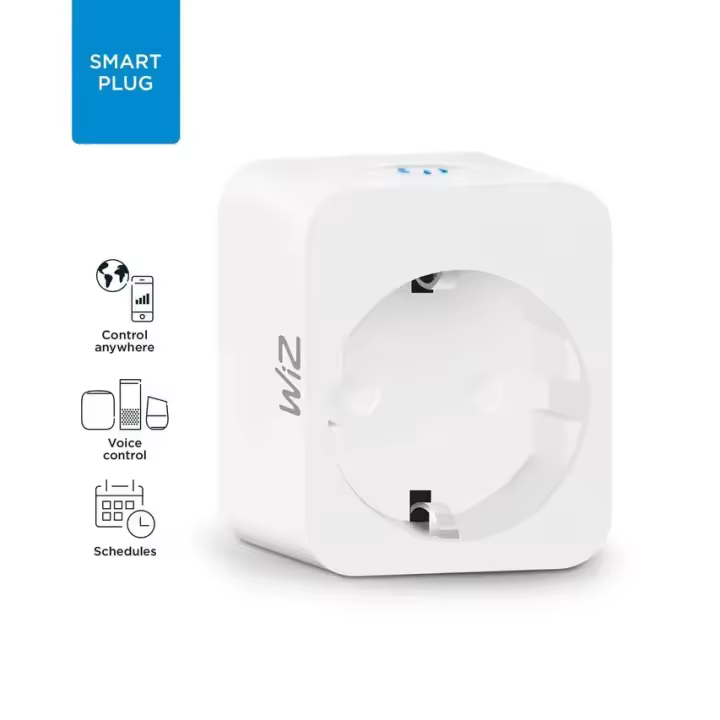 ENCHUFE INTELIGENTE WIZ / 2300W / WI-FI/ CONTROL POR APLICACION Y VOZ ALEXA Y GOOGLE / AUTOMATISMO/ SESION ANONIMA - 1