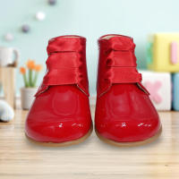 Ohmytoe Botas Primeros Pasos Niña 3198F NEW KAFFIR DEVIL CHAROL ROJO Respetuoso  calzado niños Winter ROYALE CORDONETS - details 3