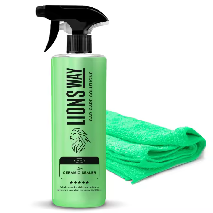 LIONSWAY - Tratamiento Cerámico Coche 500ML | Sellador y Abrillantador Hidrofóbico de Alto Brillo con Protección Duradera - 1