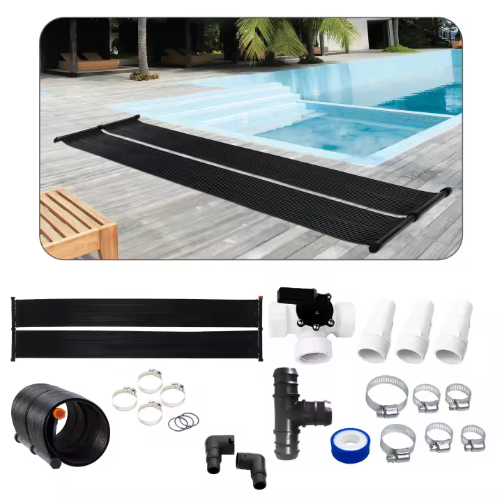 AREBOS Calentador de agua solar | colector solar | Calentador de piscina - 1