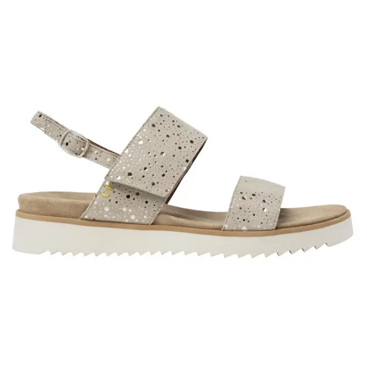 Sandalias Bengado Lilly beige y Plata para Mujer - 1