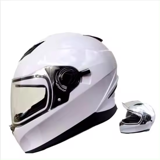 Casco Integral Best Way Blanco con Gafas - Seguridad y Resistencia a los Impactos - 1
