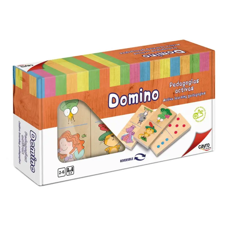 Cayro - DOMINO KIDS XL - Dominó de Piezas Grandes de Madera - 1